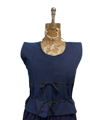 Linen pinafore vest