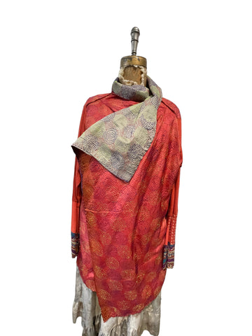 Silk kantha Jacket