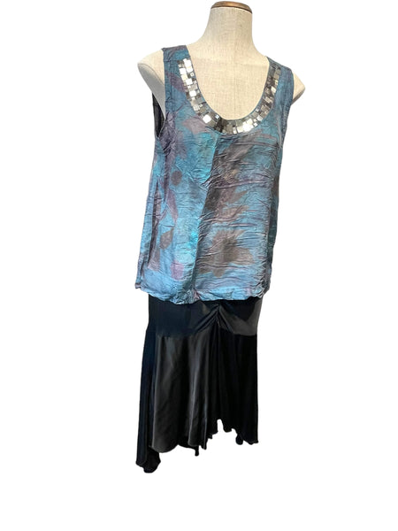 100% silk tank top