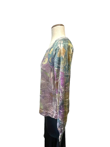 100% Silk Blouse Long sleeve