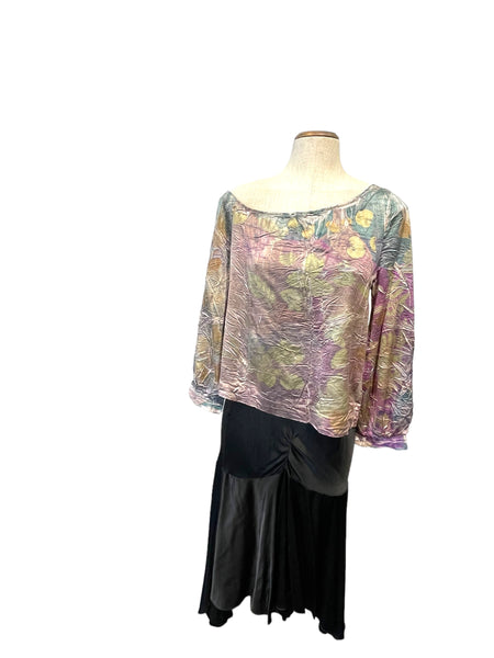 100% Silk Blouse Long sleeve