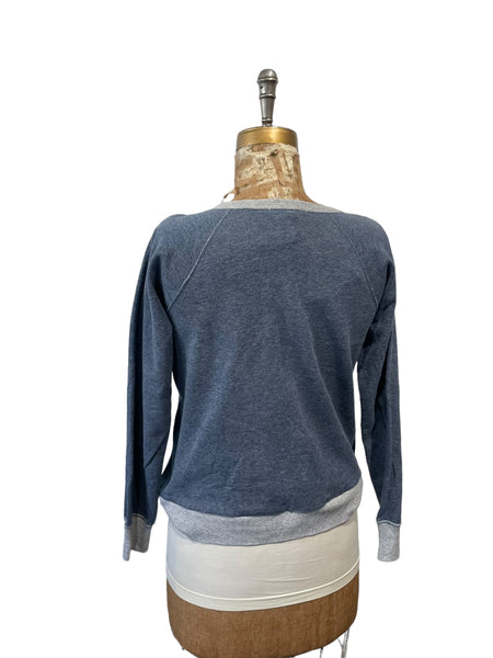 Denim Quilt Sweatshirt