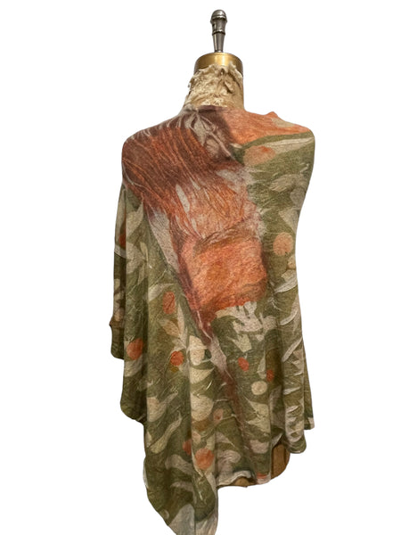 Cashmere  ecodyed Poncho