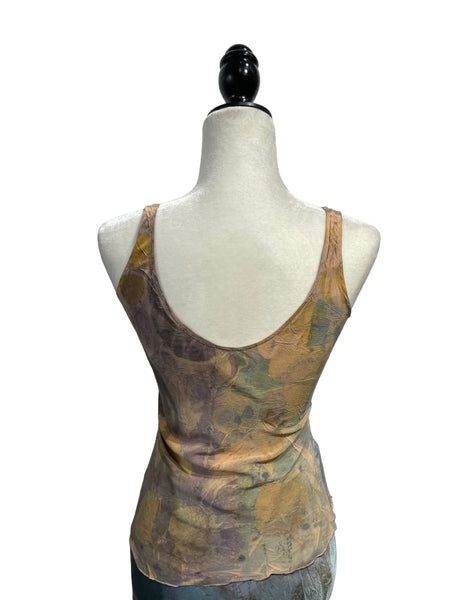 100% silk tank top