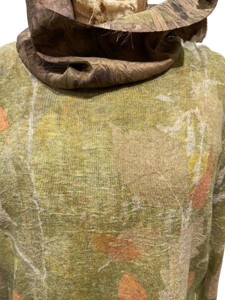Cashmere ecodyed silk cowl