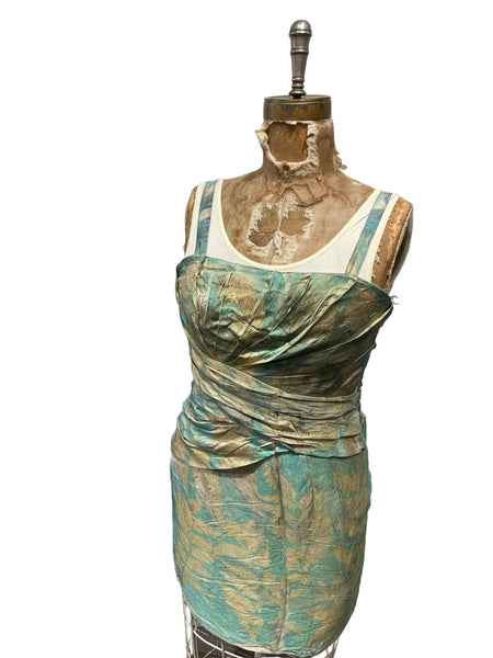 Strapless Silk  ecodyed Dress