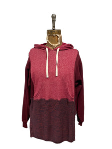 Hooded upcycled sweatshirt sweater