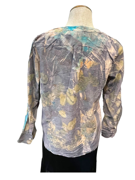 100% Silk Blouse Long sleeve