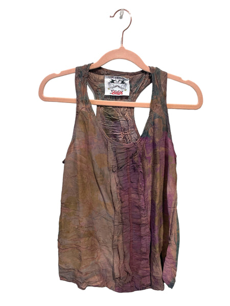 100% silk tank top