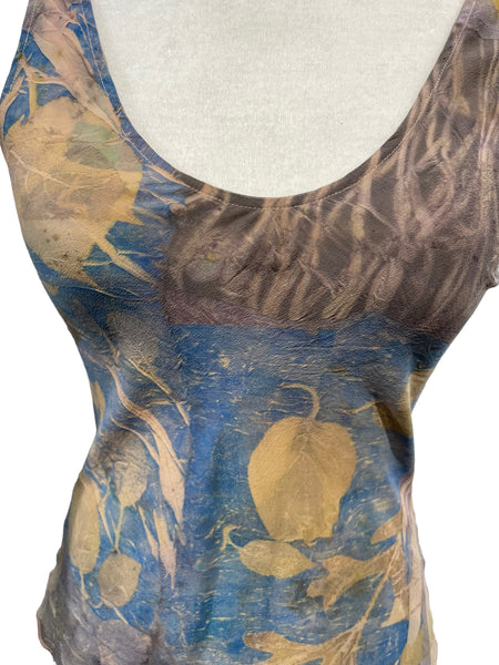 100% silk tank top