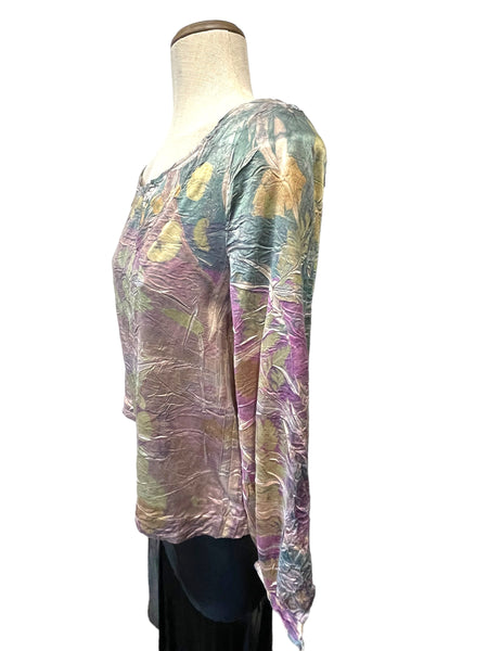 100% Silk Blouse Long sleeve