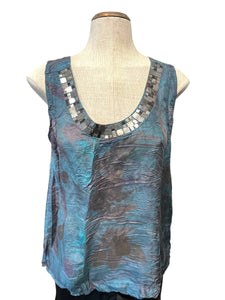 100% silk tank top