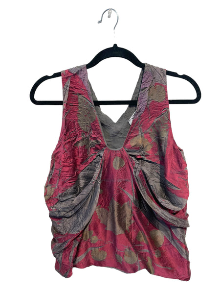 100% silk tank top