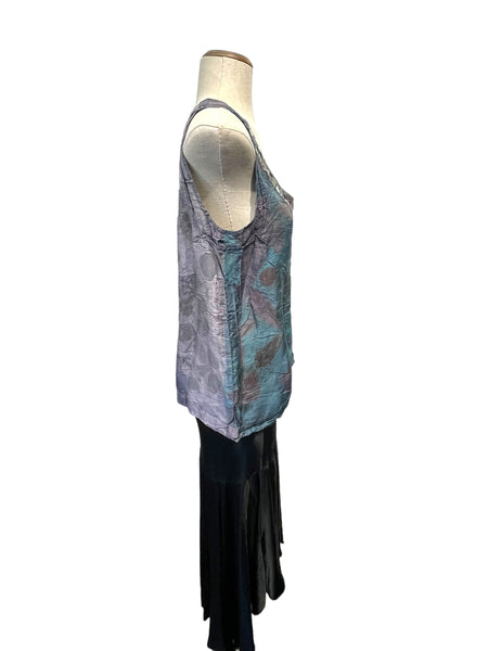 100% silk tank top