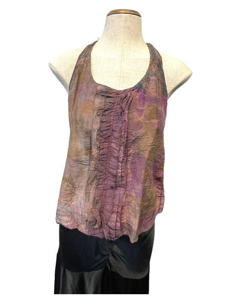 100% silk tank top