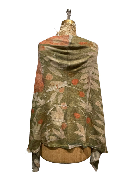 Cashmere  ecodyed Poncho