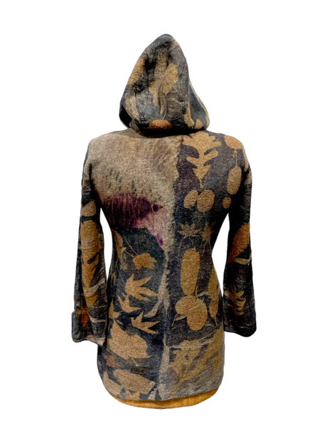 Ecodyed Wool hooded Coat