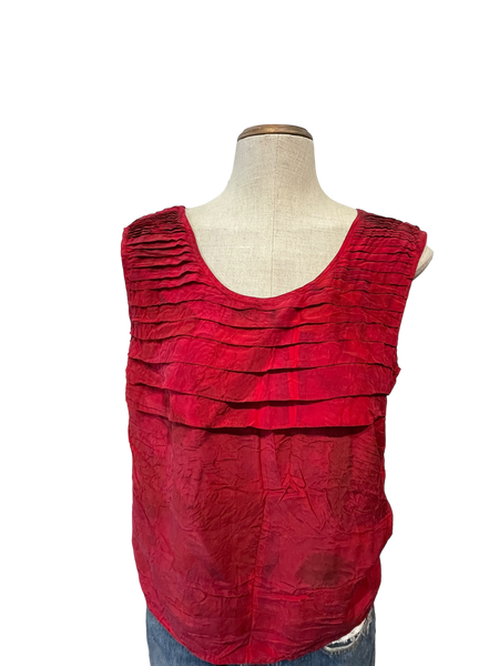 100% silk tank top