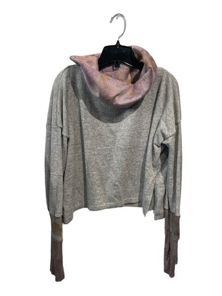 Cashmere semi crop silk ecodyed cowl