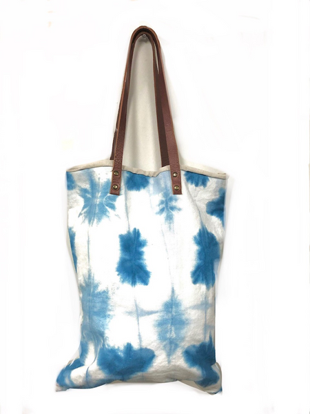 The Indigo Shibori tote