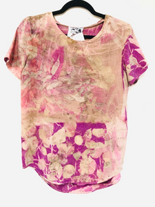 100% Silk T shirt ecodyed