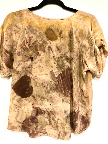 100% Silk T-shirt with Pockets