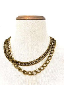 Double Chain choker necklace