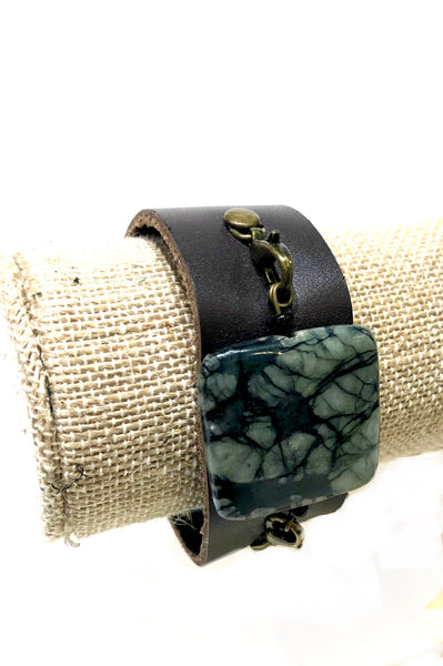 Semiprecious Stone cuff