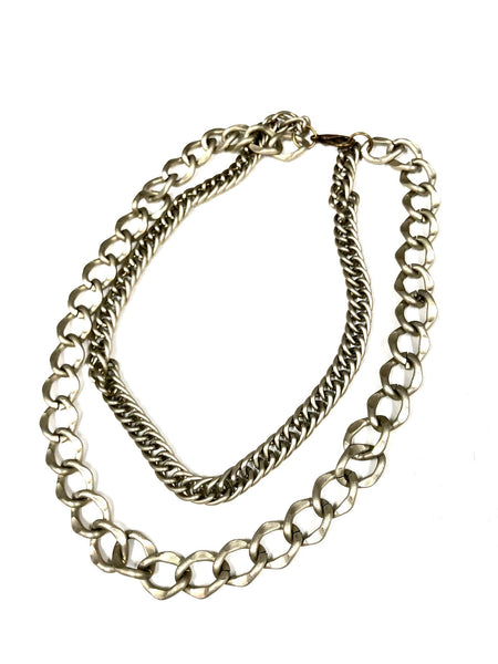 Double Chain choker necklace