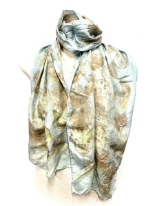 Ecodyed silk scarf #16