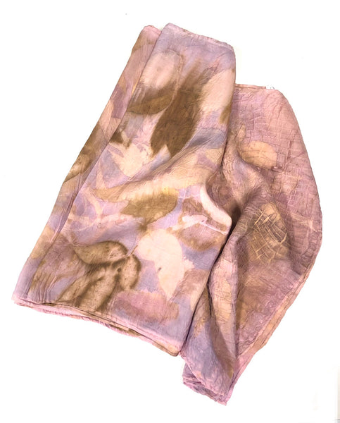 Ecodyed silk scarf #42