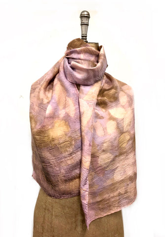 Ecodyed silk scarf #42