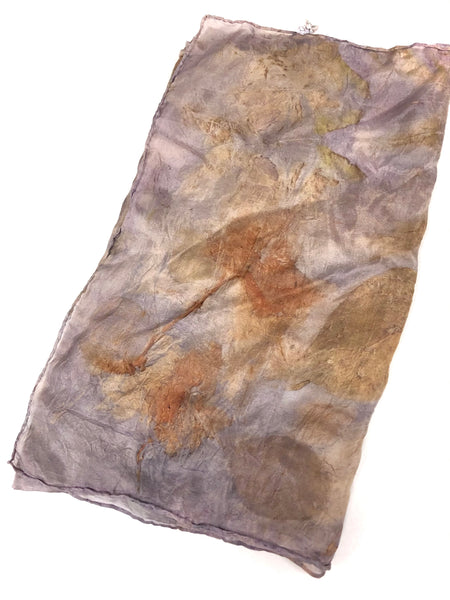 Ecodyed silk scarf #9