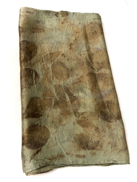 Ecodyed silk scarf #6