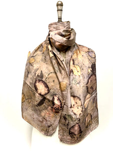 Ecodyed silk scarf #4