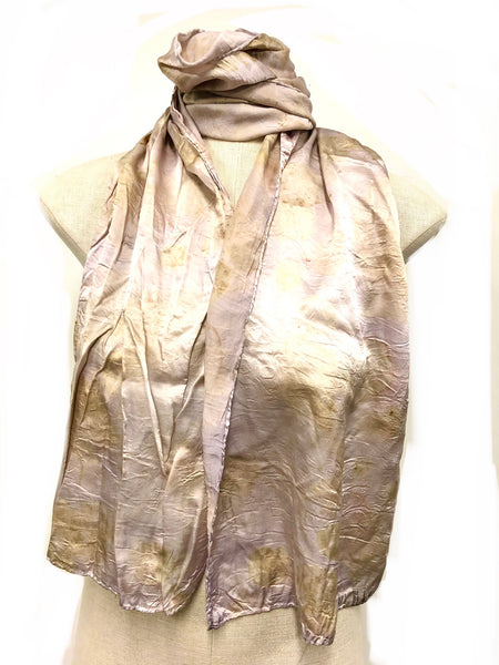 Ecodyed silk scarf #19