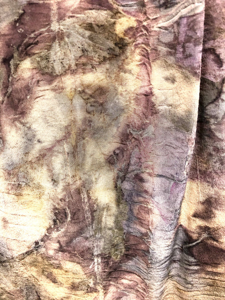 100% Silk eco dyed long sleeve blouse