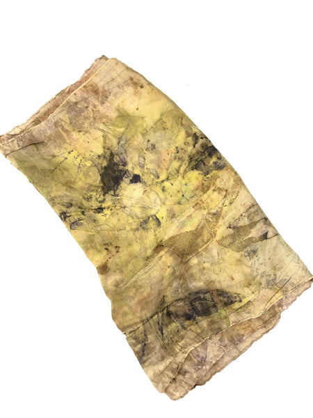 Ecodyed silk scarf #22