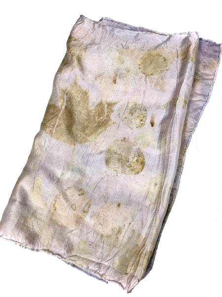 Ecodyed silk scarf #19