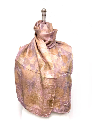 Ecodyed silk scarf #2