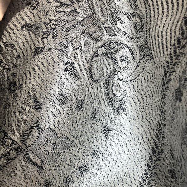 Silk jacquard loomed shawl