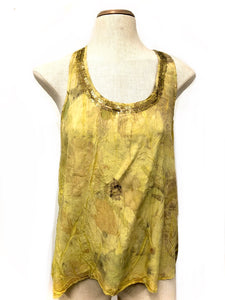 100% silk tank top