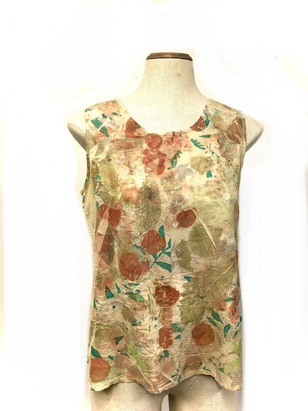 100% silk tank top