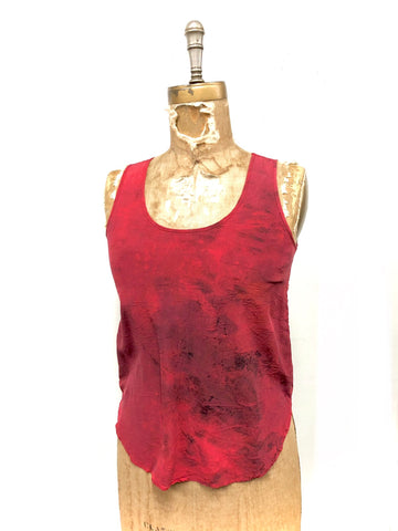 100% silk tank top