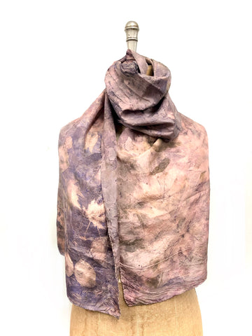 Ecodyed silk scarf #25