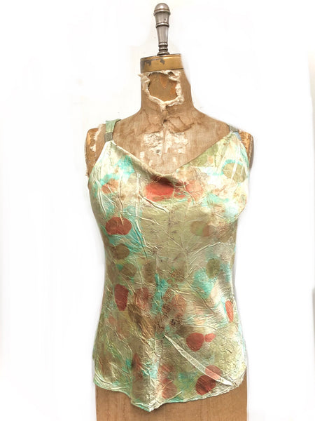 100% silk tank top