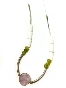 Stone balance necklace