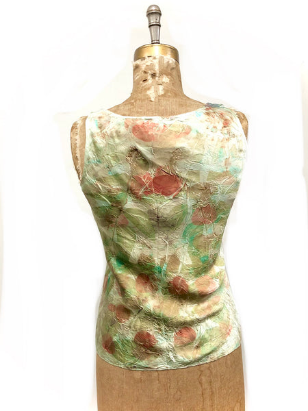 100% silk tank top