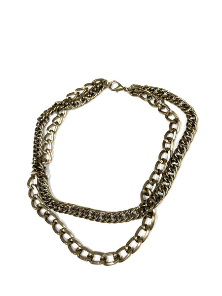 Double Chain choker necklace