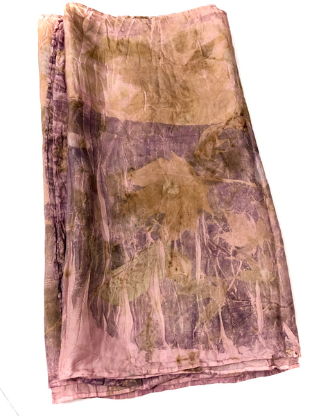 Ecodyed silk scarf #2